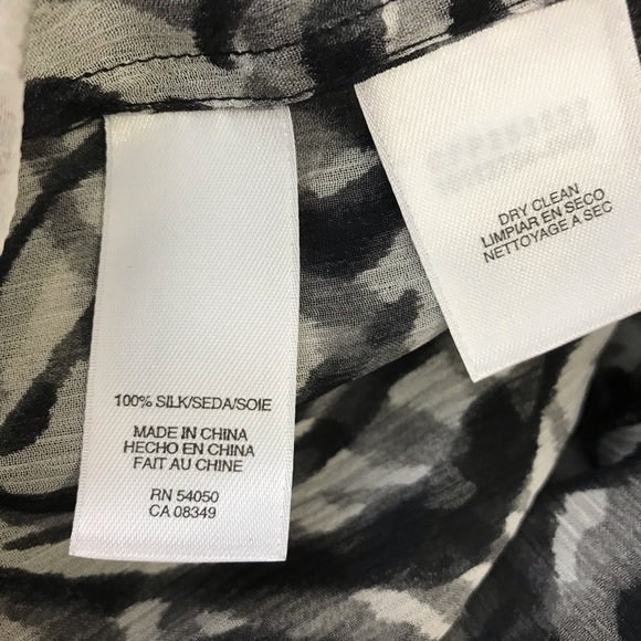 Anne Klein XL Animal print shirt top blouse - Picture 8 of 8